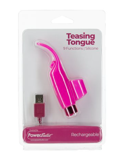 Teasing tounge pink